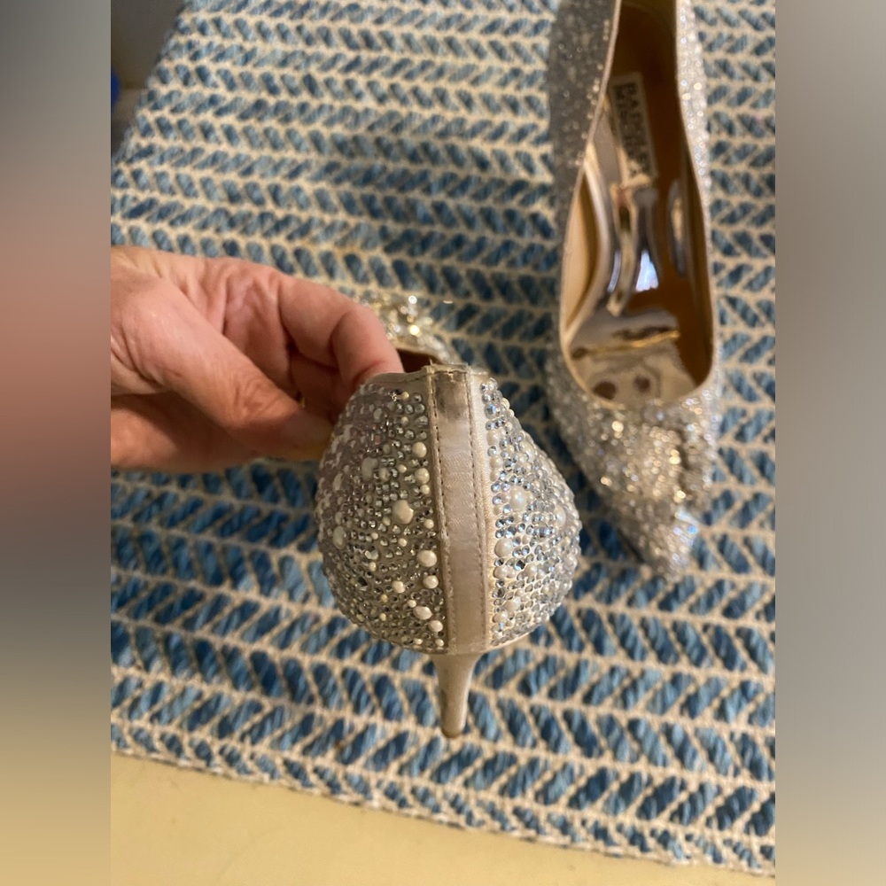 BADGLEY MISCHKA CHER II Crystal Wedding Shoes - Picture 8 of 14